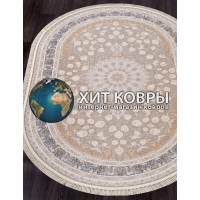 Иранский ковер Shahname 1200 142 светлый Крем овал